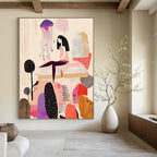 Girl on Book with Jellyfish - Whimsical Narrative Art GAB0394