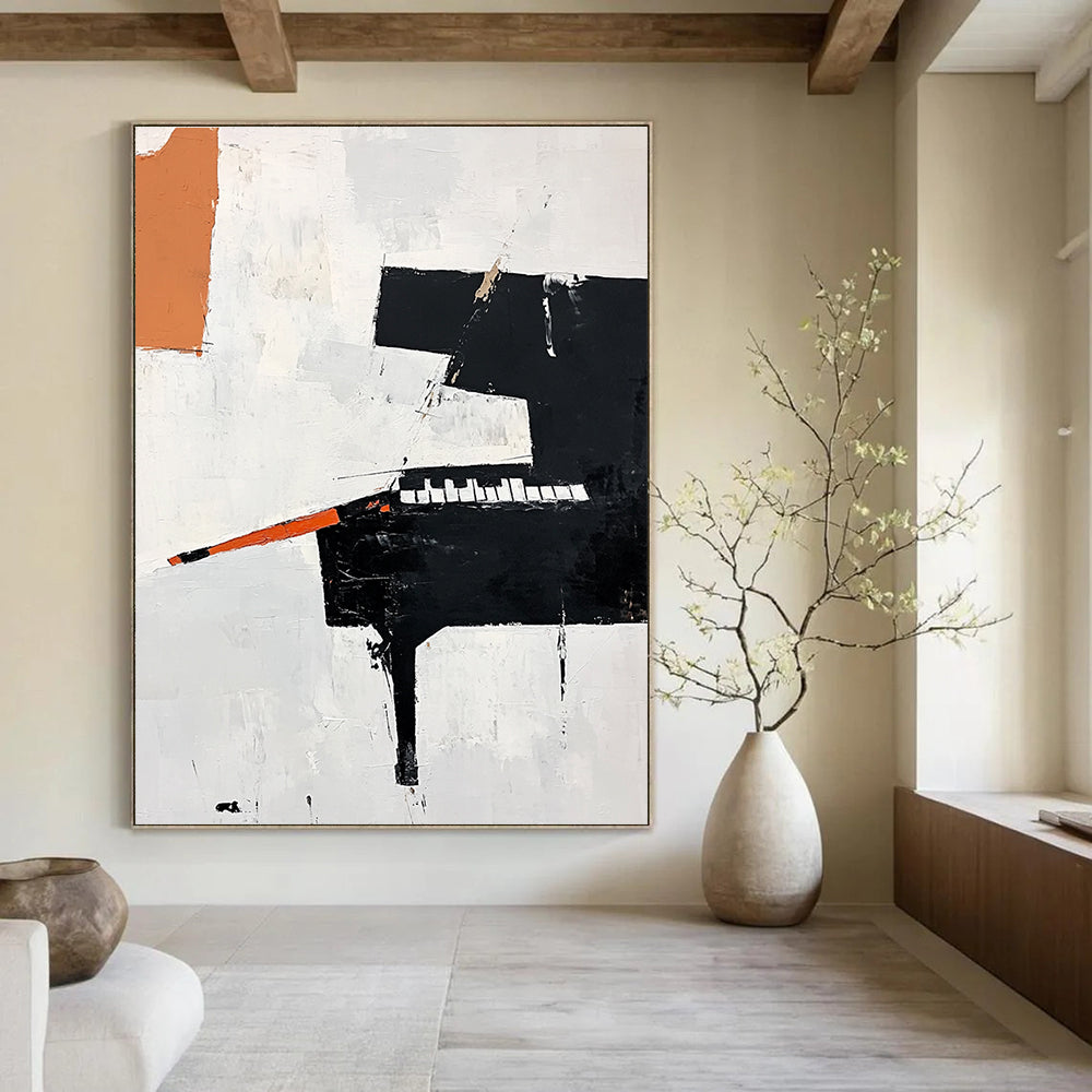 Abstract Piano Art Creative Musical Abstract Painting GAB0228