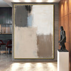 Neutral Toned Abstract Painting with Subtle Depth WINK702