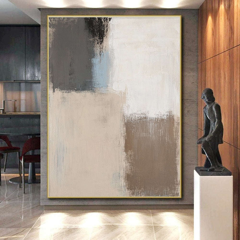Neutral Toned Abstract Painting with Subtle Depth WINK702