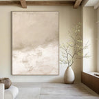 Neutral Textured Abstract Painting for Timeless Home Interiors HENG078