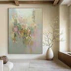 Pastel Floral Abstract Painting for Whimsical - Styled Boutiques GAB1068