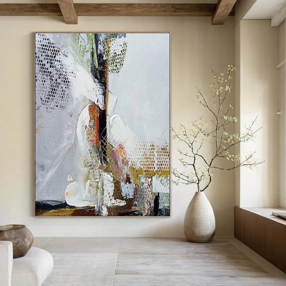 Intricate Abstract Design Abstract Painting for Modern Art Galleries HENG043