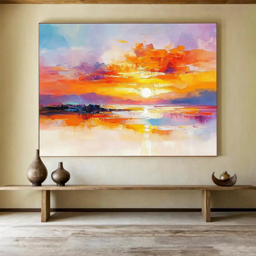 Colorful Sunset Abstract - Emotion in Hues ABS014