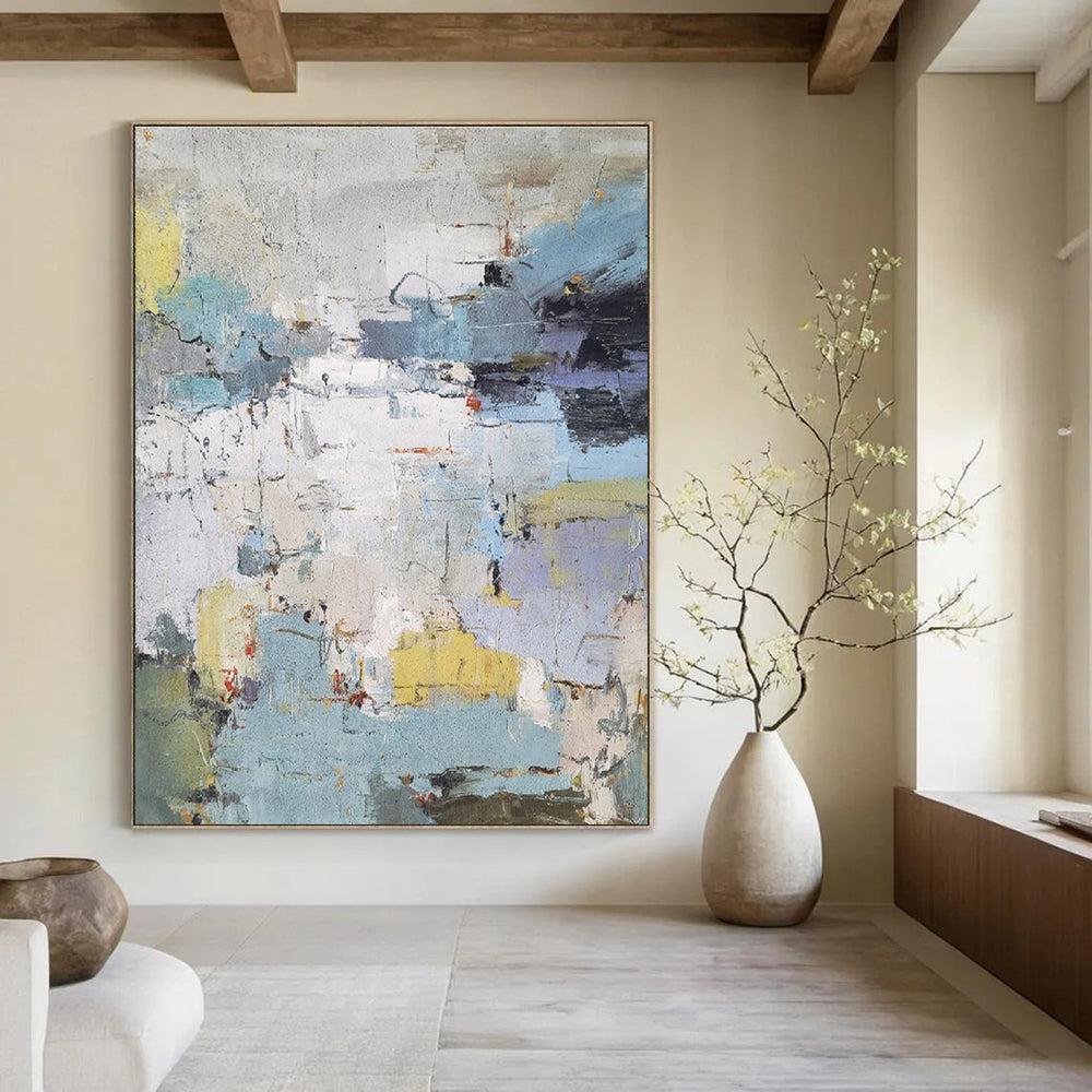 Colorful Abstract Landscape Painting for Modern Art Enthusiasts HENG312