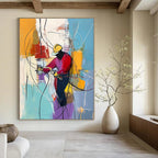 Abstract Worker Painting for Industrial - Styled Offices GAB1036