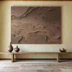Sand Dune Abstract Painting for Nature - Inspired Spaces YHT094