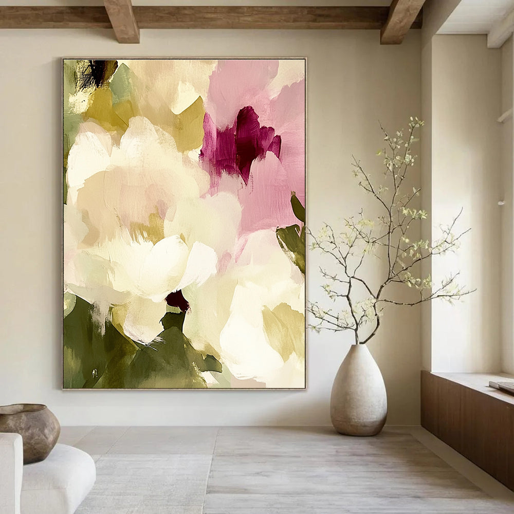 Blended Floral Abstract - Dreamy Color - Block Floral Art GAB0494