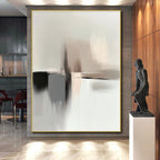 Soft Neutral Abstract Painting with Subtle Textures WINK615