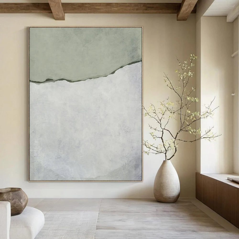 Subtle Minimalist Color Block Abstract Art for Calm Interiors HENG241