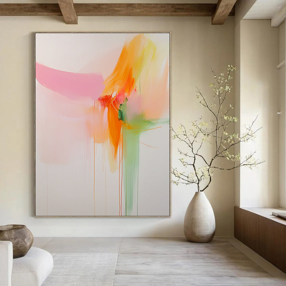 Fluid Abstract with Drips Painting for Contemporary Art Gallery Corridors GAB1226