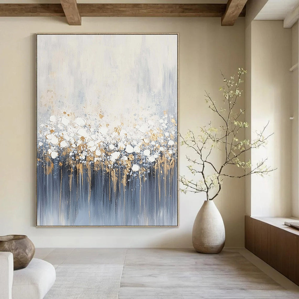 Gold Accent Abstract Painting for Luxury Dining Rooms GAB0777