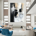 Monochrome Abstract by Anthony Painting for Industrial - Chic Home Offices GAB1195