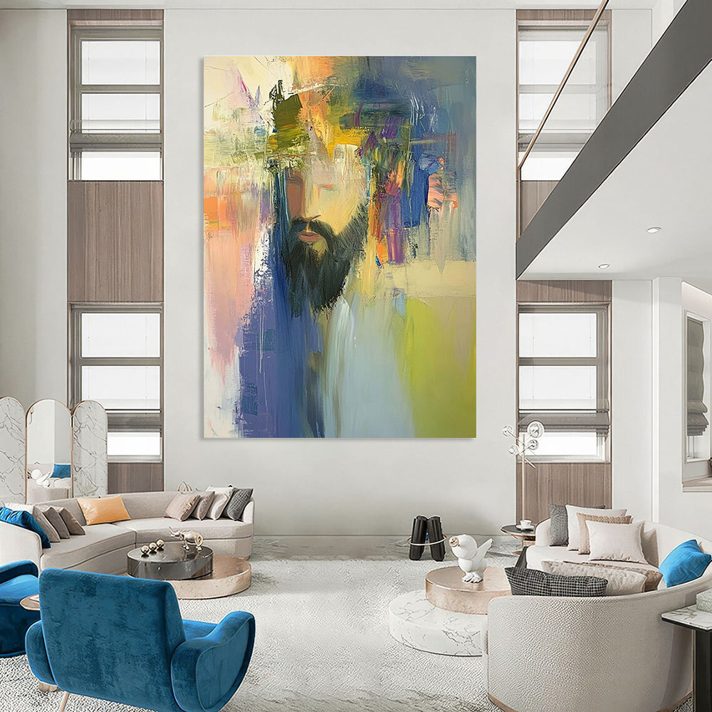 Colorful Portrait Abstract Painting for Artistic - Styled Studios GAB1071