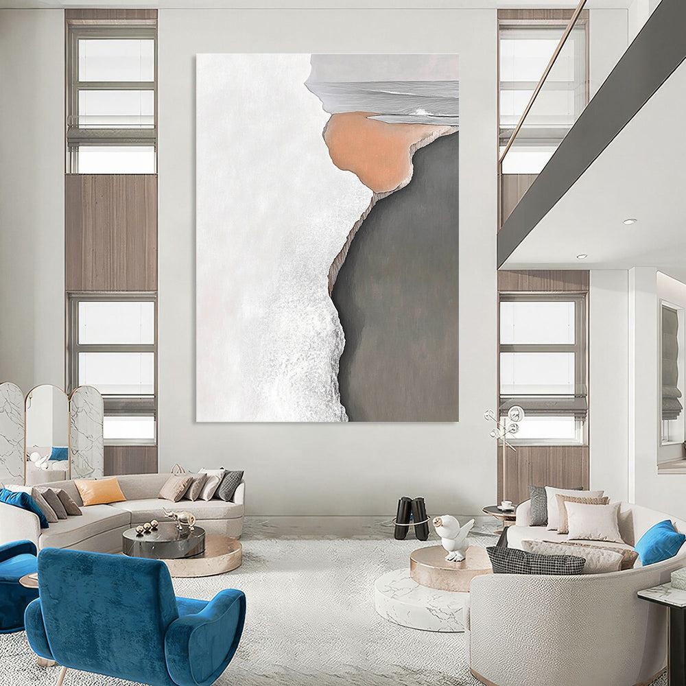 Coastal Abstract Painting for Nautical - Themed Bedrooms GAB1033