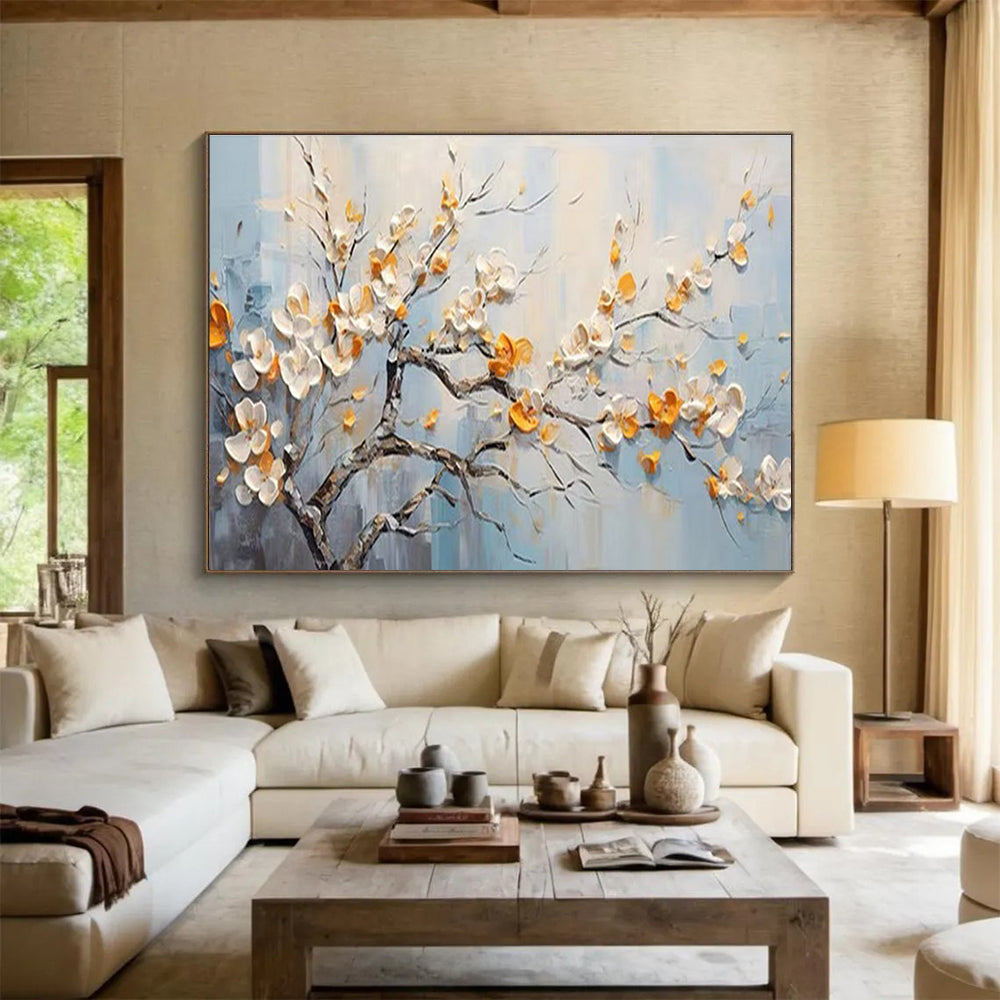 Blooming Tree Abstract Painting for Minimalist Interiors YHT202