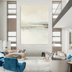 Calming Soft - Toned Abstract Landscape for Neutral Interiors HENG224