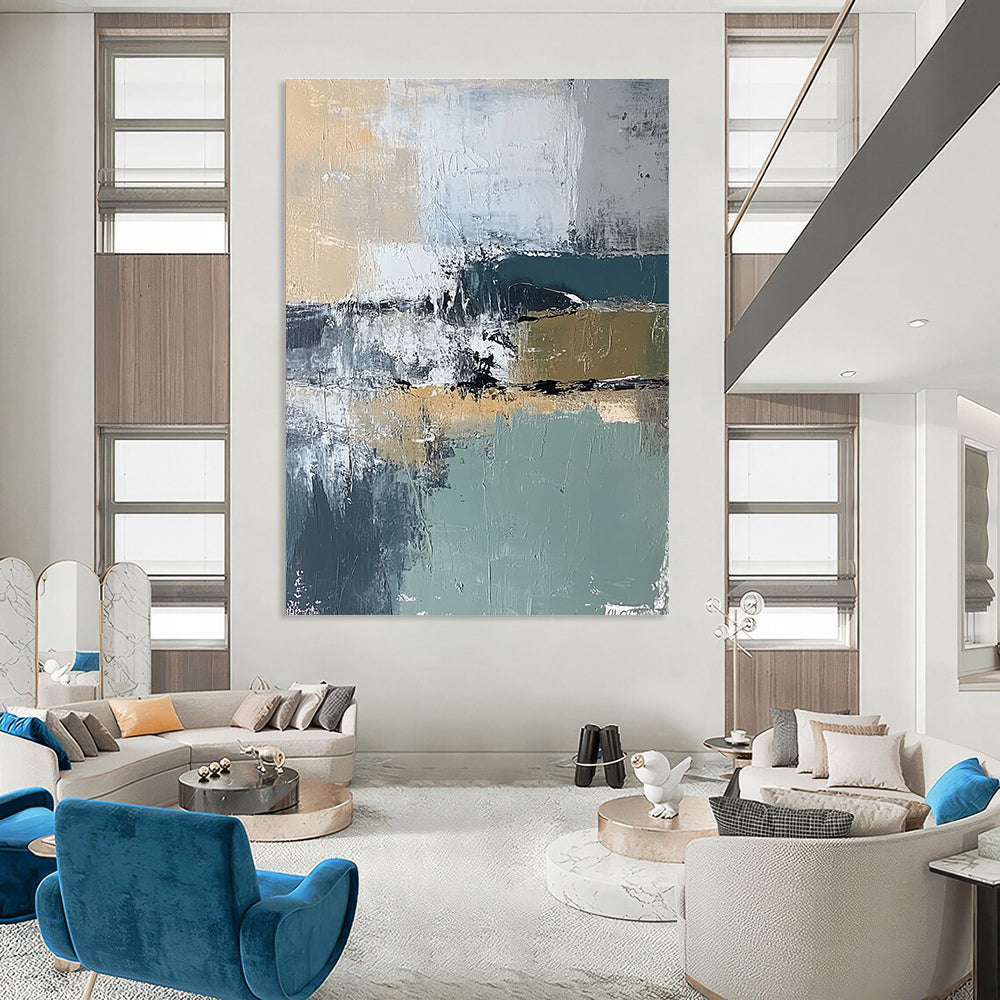 Neutral Tone Abstract Painting for Minimalist - Themed Offices GAB1045