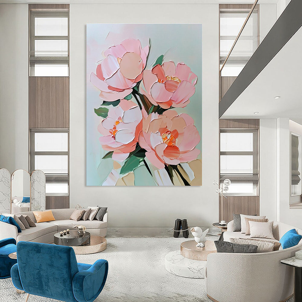 Another 3D Pink Flower Bouquet Artistic Painting for Romantic Interiors GAB1458
