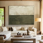 Textured Two - Tone Abstract Painting with Industrial Edge WINK290