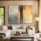 Minimalist Horizon Abstract Painting with Quiet Contemplation WINK762