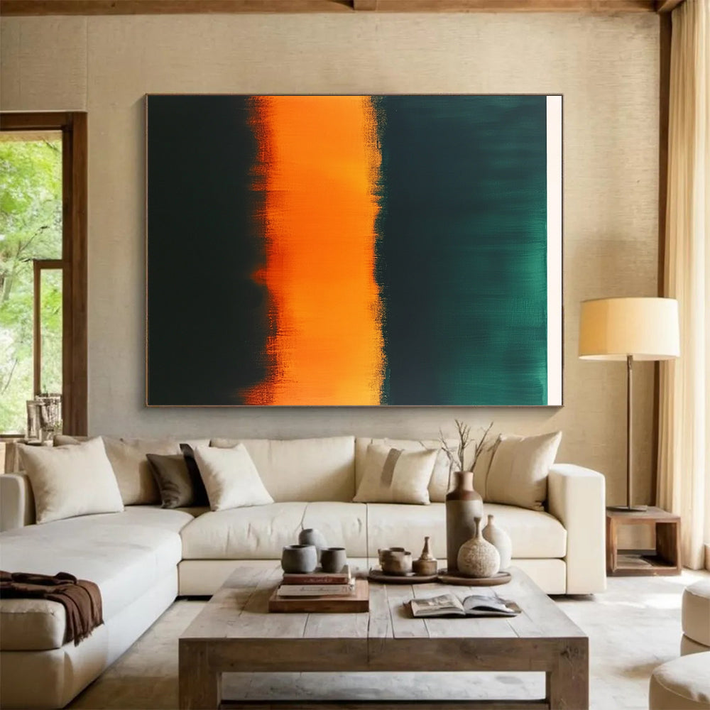Gradient Color Bands Abstract Painting with Vivid Transition WINK156