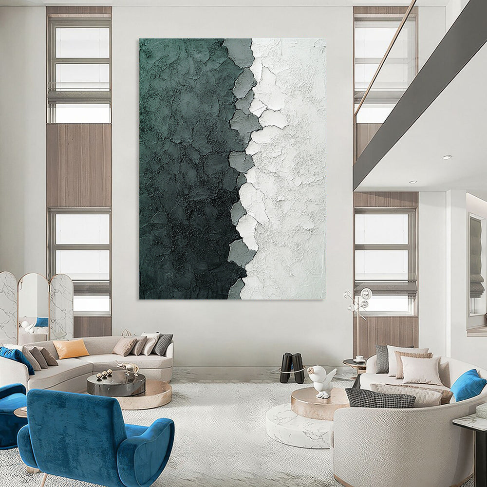 Cracked Texture Abstract Painting for Industrial - Chic Restaurants GAB1249