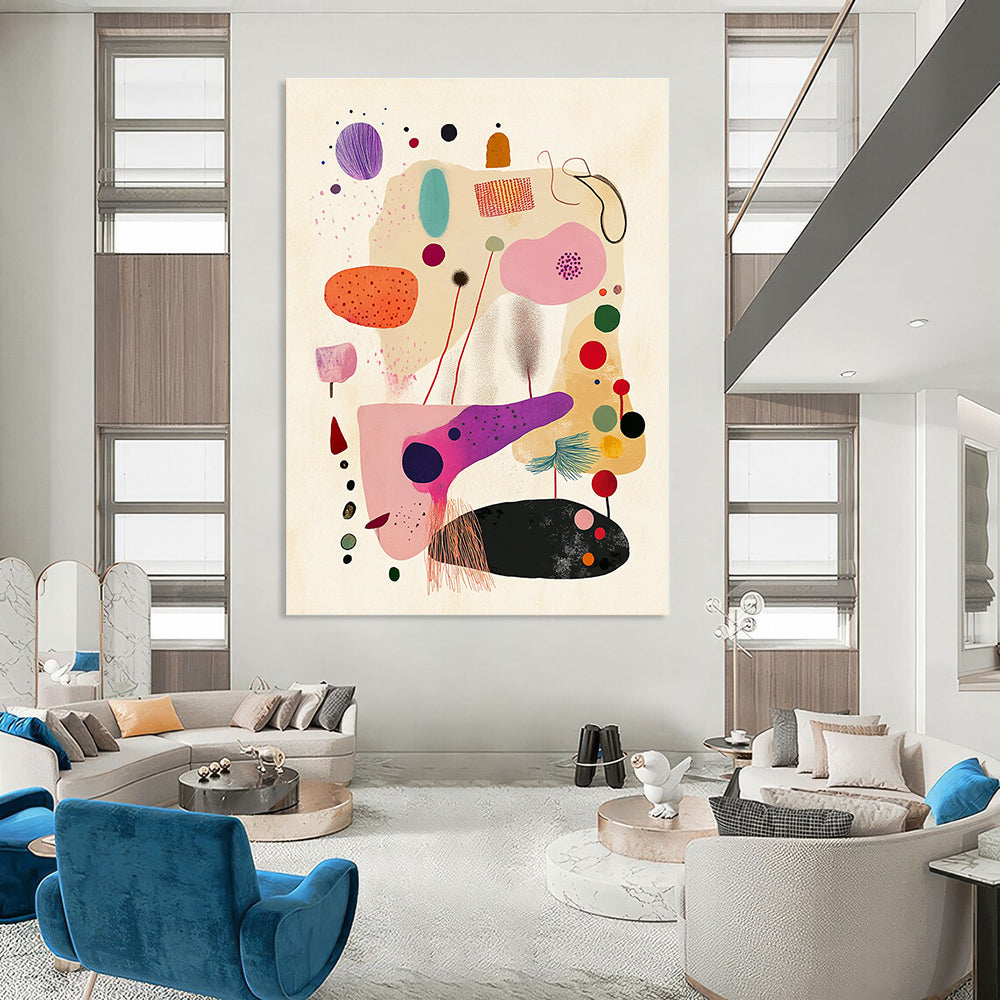 Playful Shape Abstraction - Minimalist Whimsical Art GAB0397