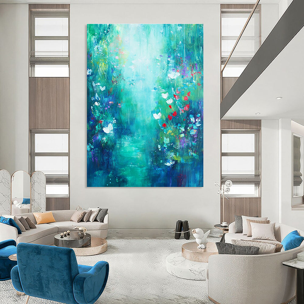 Enchanted Forest Path Painting of Magical Wilderness GAB0156
