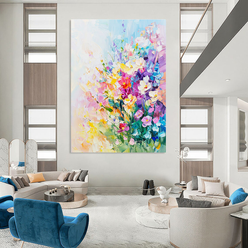 Colorful Flower Bouquet Abstract Painting for Feminine - Style Boutiques GAB1325