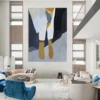 Abstract Geometric Shapes Painting with Modern Color Blocks GAB0084