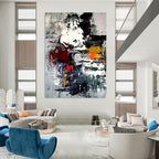 Colorful Dynamic Abstract Painting for Creative Coworking Spaces HENG391