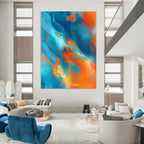 Fluid Color Abstract - Dynamic Liquid - Flow Abstract Art GAB0498
