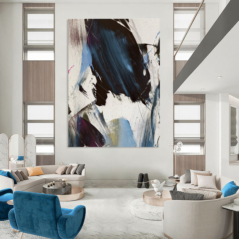 Dynamic Colorful Abstract Painting for Creative Co - Working Spaces HENG186