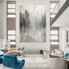 Gray Abstract Texture Painting for Industrial - Style Lofts GAB0974