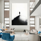 Silhouette on a Path Thought - Provoking Abstract Painting GAB1393