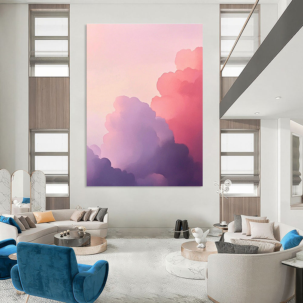 Pastel Clouds Dreamy Abstract Painting GAB0319