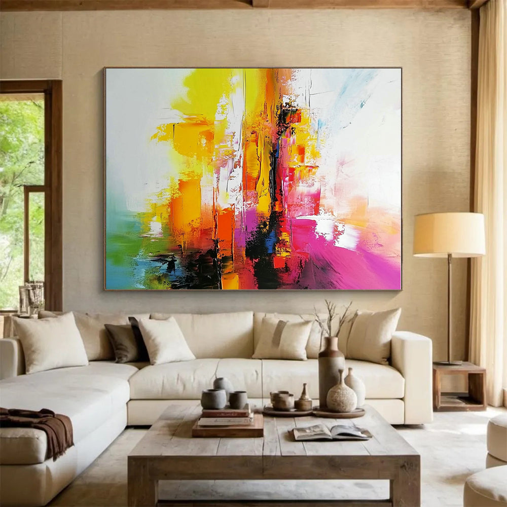Colorful Abstract Landscape Painting with Vivid Imagery WINK553