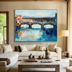Ancient Bridge Abstract Painting for European - Style Restaurants YHT430