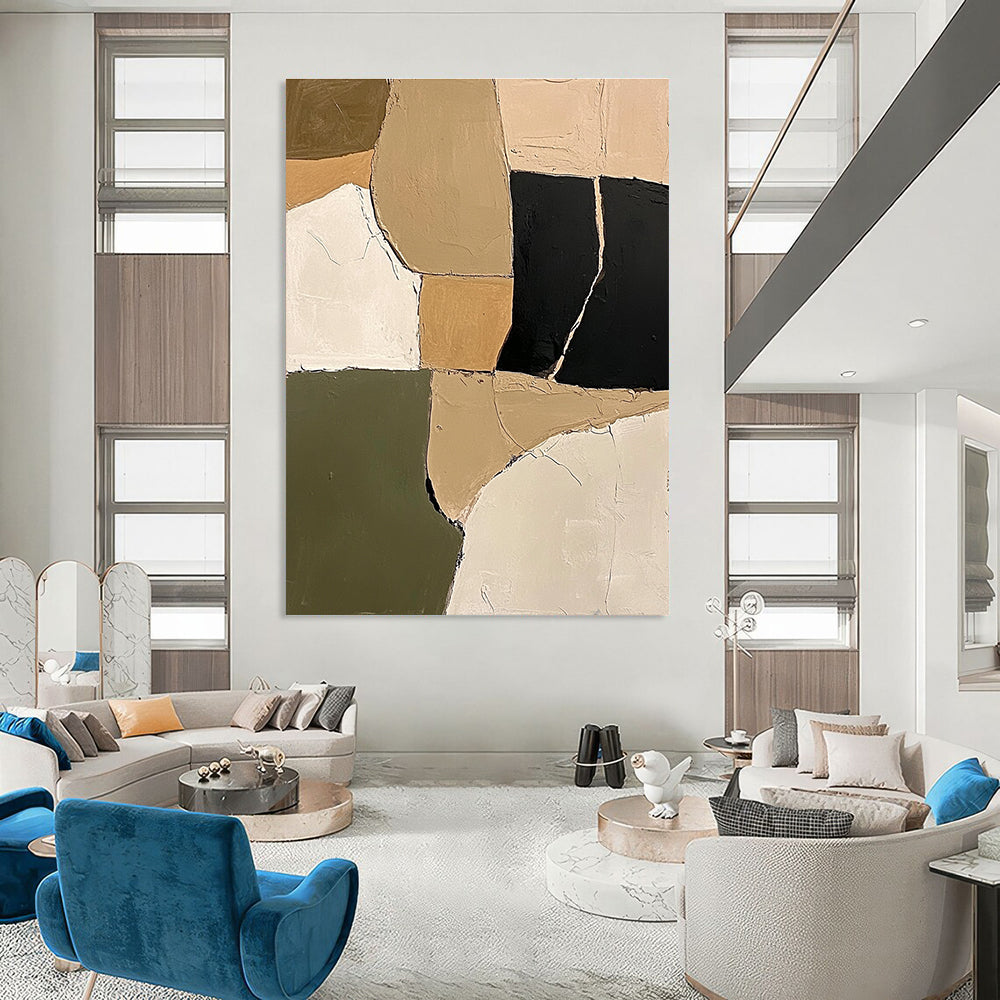 Minimalist Geometric Abstract Painting for Art - Inspired Retail Stores GAB1159
