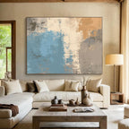 Earthy Tones Abstract Painting with Rustic Calm WINK334
