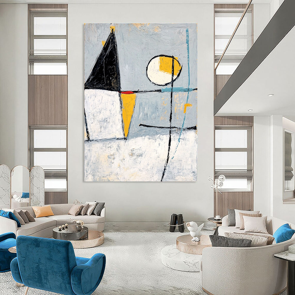 Geometric Shapes Abstract Painting for Modern - Styled Lofts GAB1087