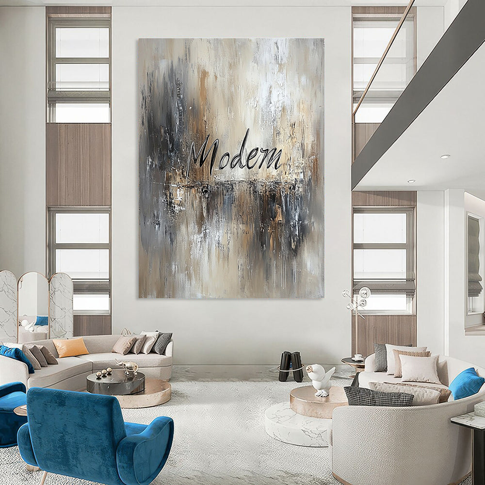 Abstract “Modern” Text Painting for Contemporary Design Studios GAB1235