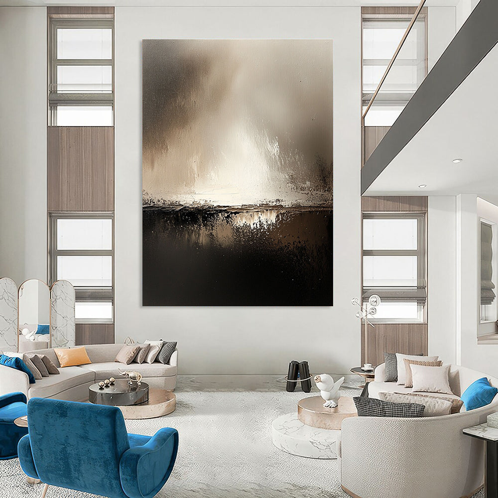 Subtle Abstract Landscape Painting for Sophisticated Lounges GAB1118