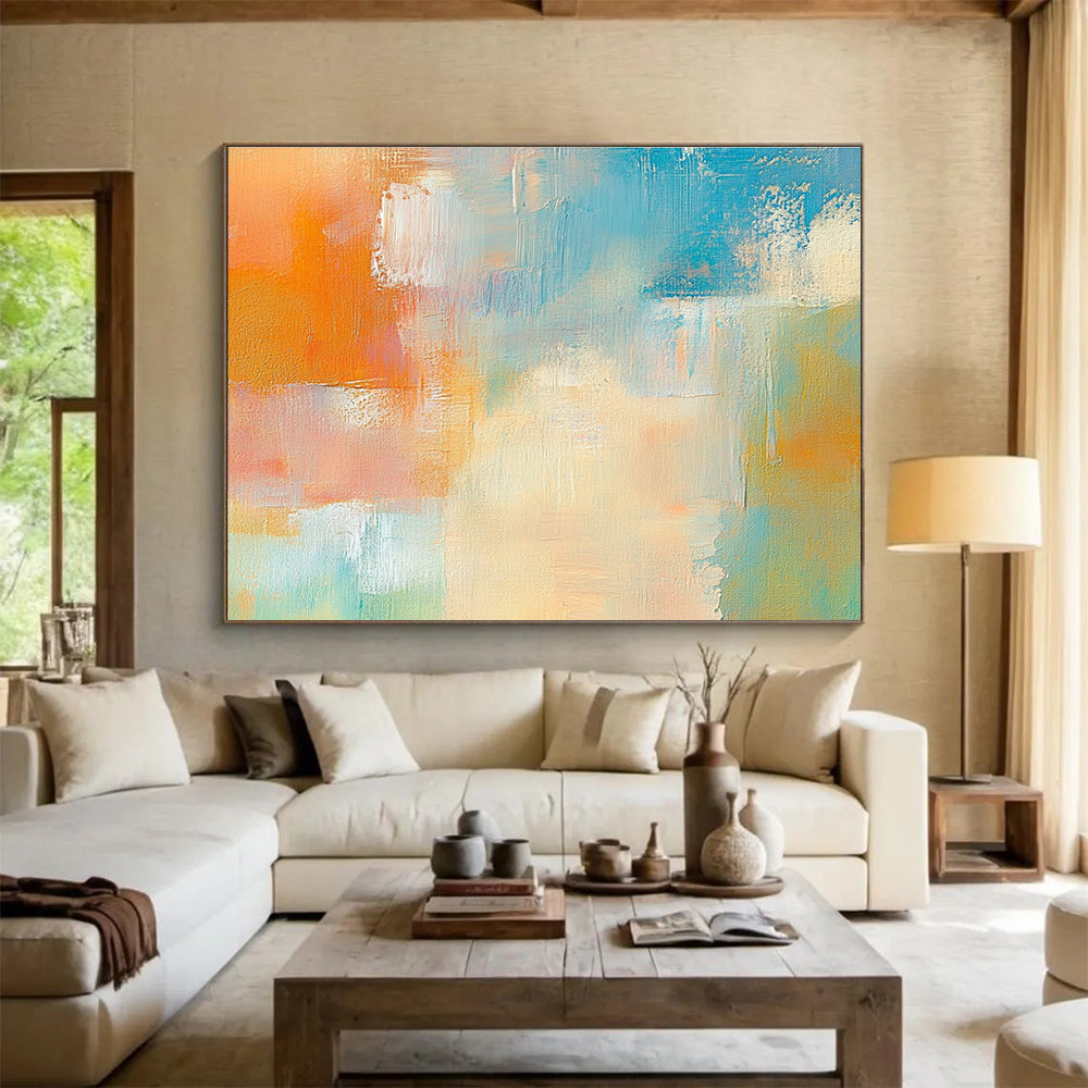Colorful Abstract Blend Painting with Soft Transitions ABS283