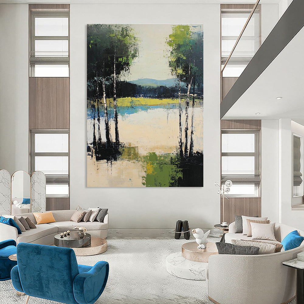 Lake Forest Abstract - Contemporary Nature Art GAB0549