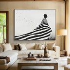 Silhouette with Striped Cloak - Mystery and Movement ABS019
