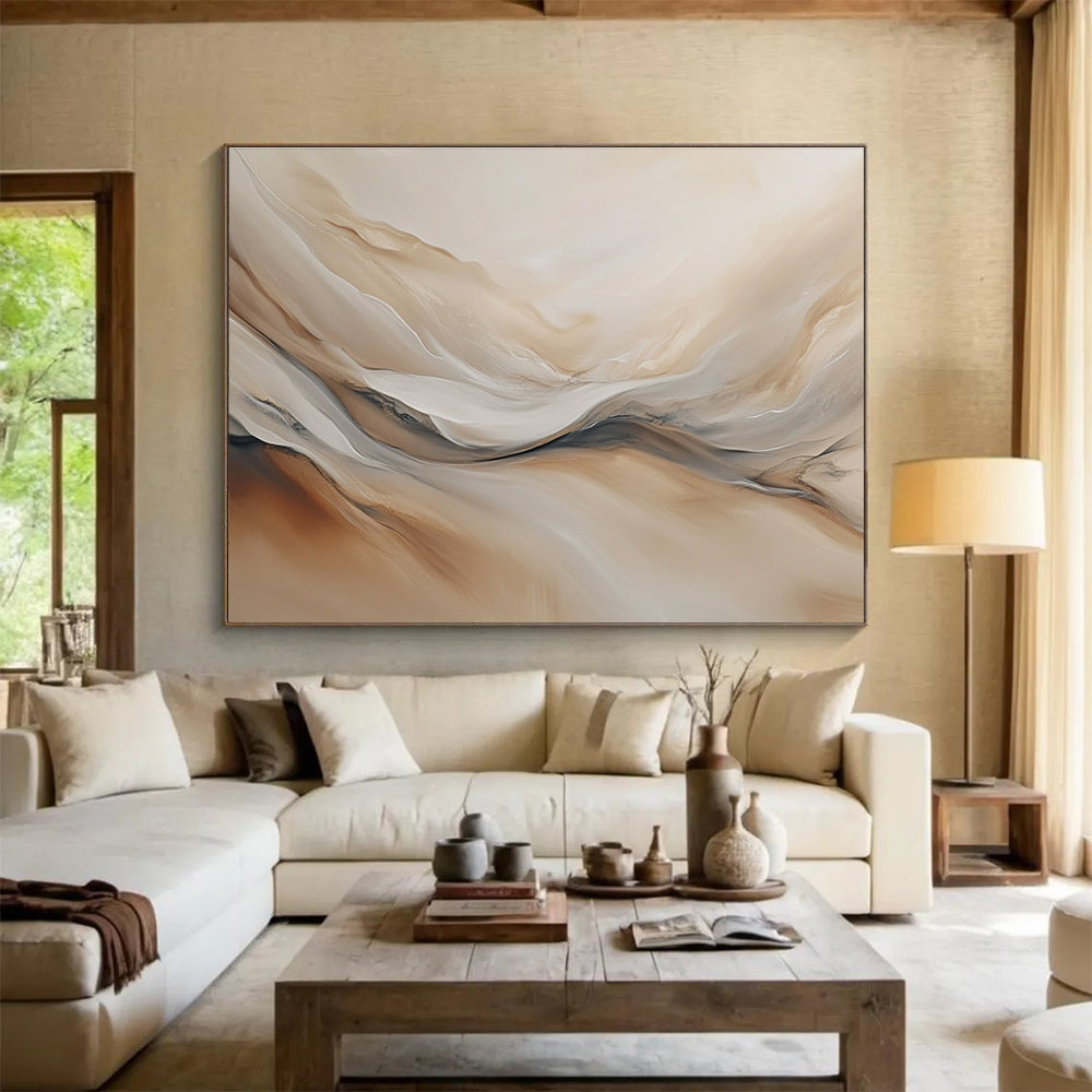 Flowing Neutral Abstract  Serene Movement ABS039