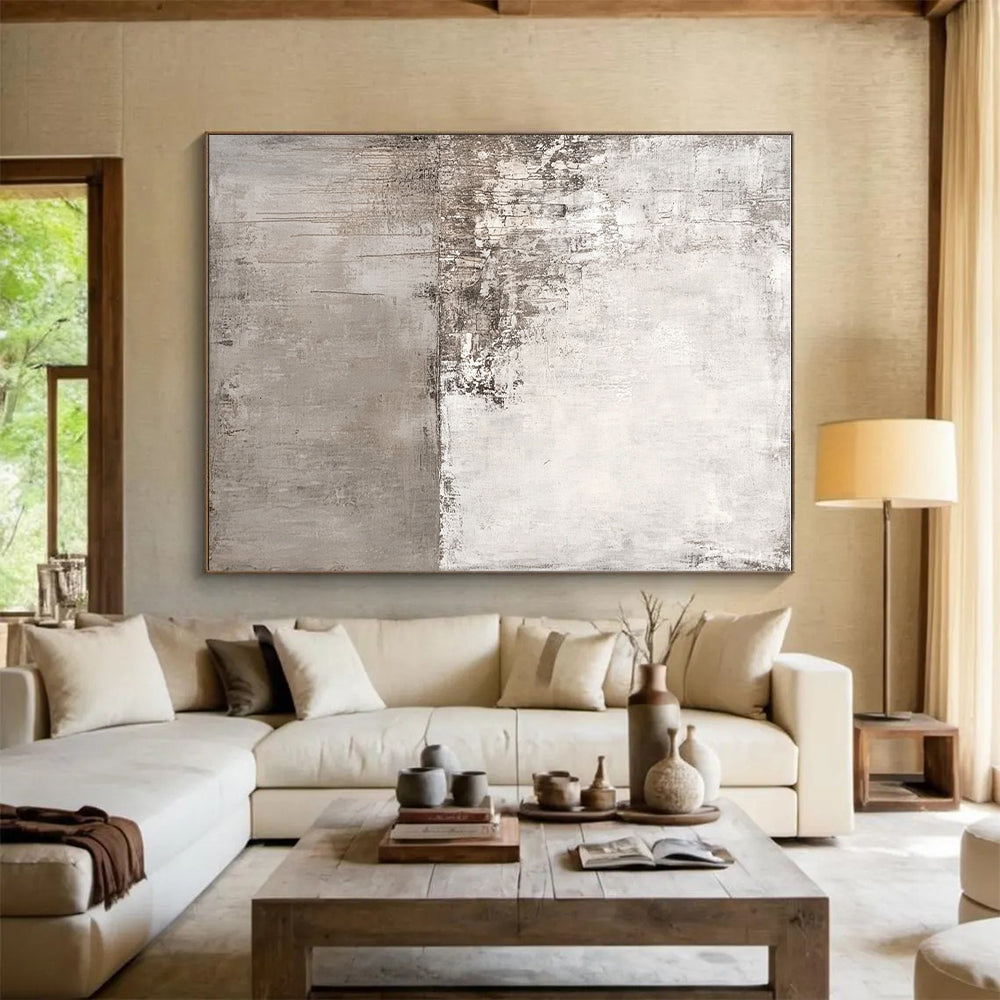 Gray - Toned Abstract Painting with Subtle Textures WINK120