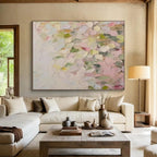 Pastel Petal Abstract Painting for Feminine Salons YHT177
